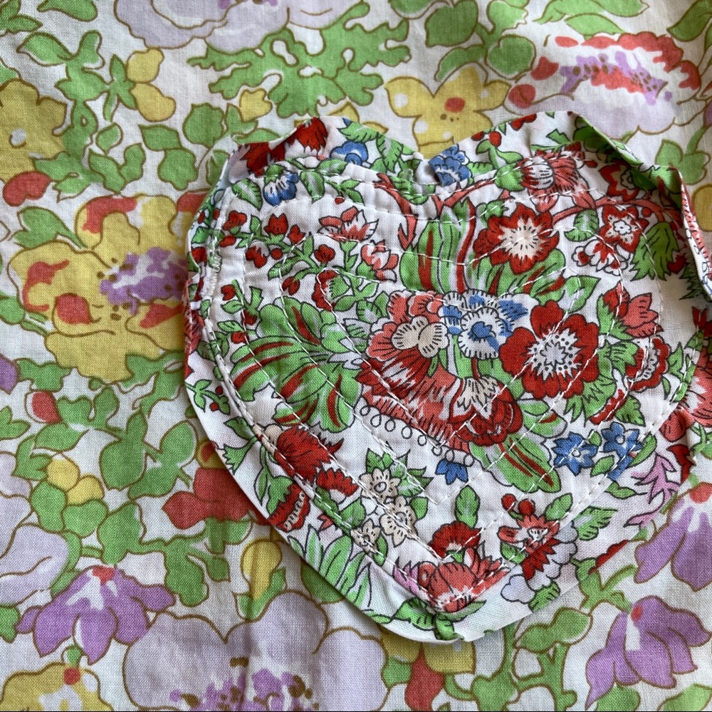 CACHAREL TOP DRESS GIRLS 2T FLORAL FRENCH DESIGNER PATCHWORK COTTAGECORE… - Picture 6 of 8